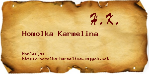 Homolka Karmelina névjegykártya
